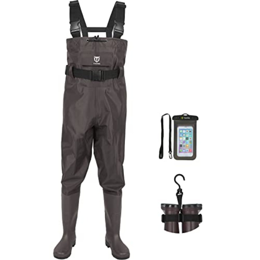Fishing Waders - Wodery wędkarskie z butami, dwuwarstwowe nylonowe/PVC