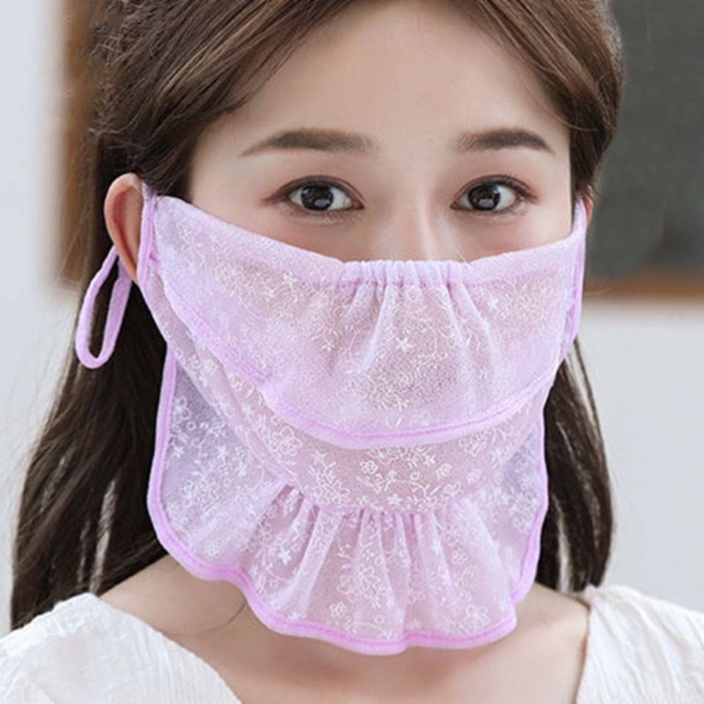 Fishing Mask Sun Protection - Pokrowiec owijający szalik w jednolitym kolorze