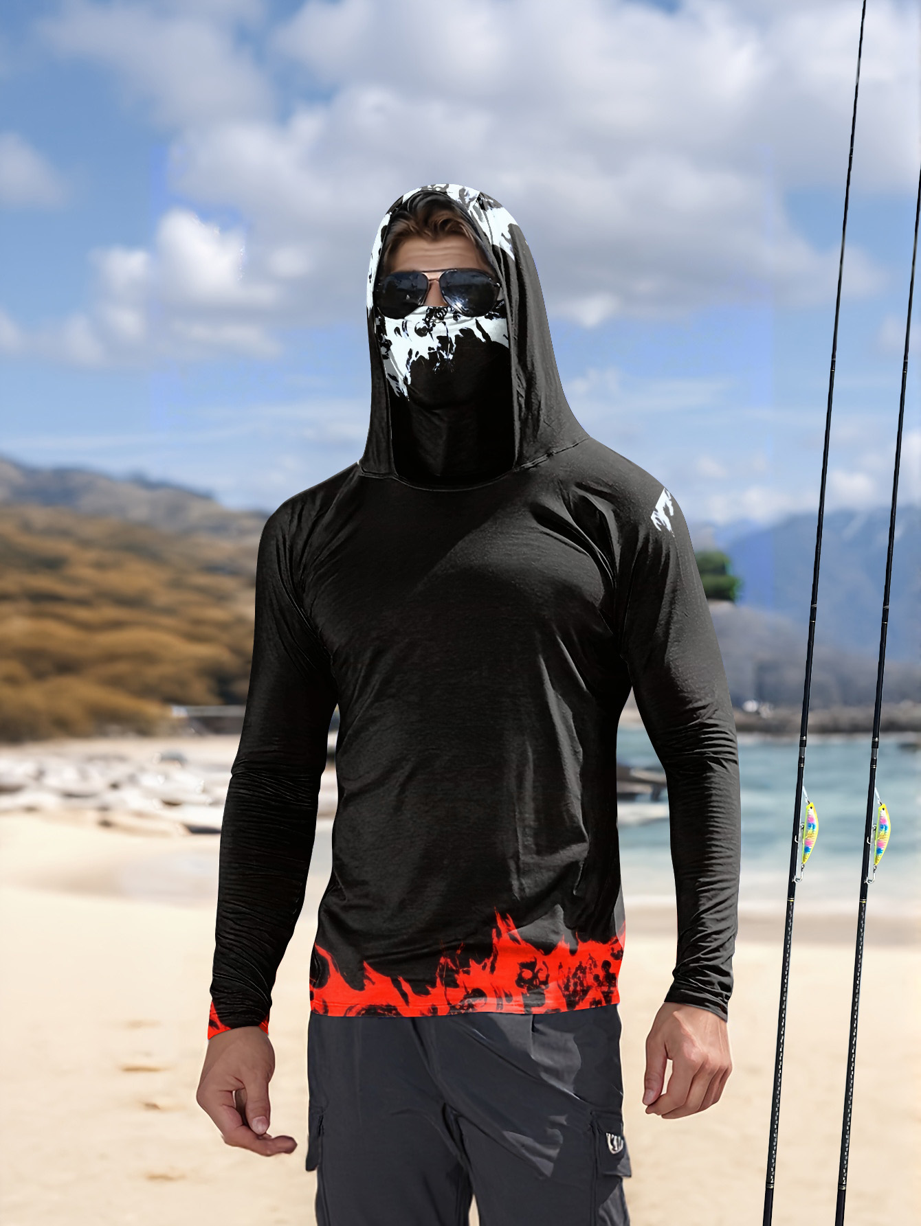 Męska koszulka wędkarska z kap – Fishing Hoodie recenzja i cena