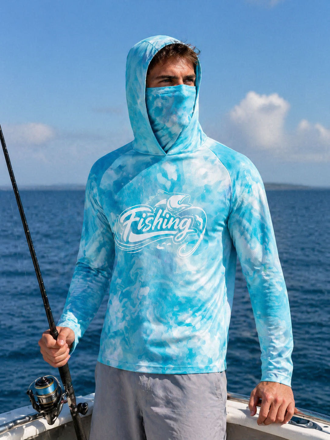 Koszulka wędkarska z kapturem  – Fishing Mask Sun Protection recenzja i cena