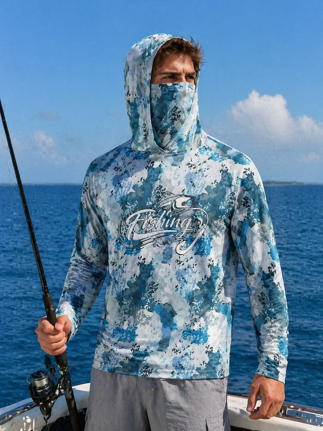 Koszulka wędkarska z kapturem  – Fishing Mask Sun Protection recenzja i cena